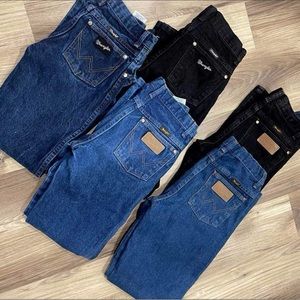 Boys Wranglers size 16 slim blue jeans